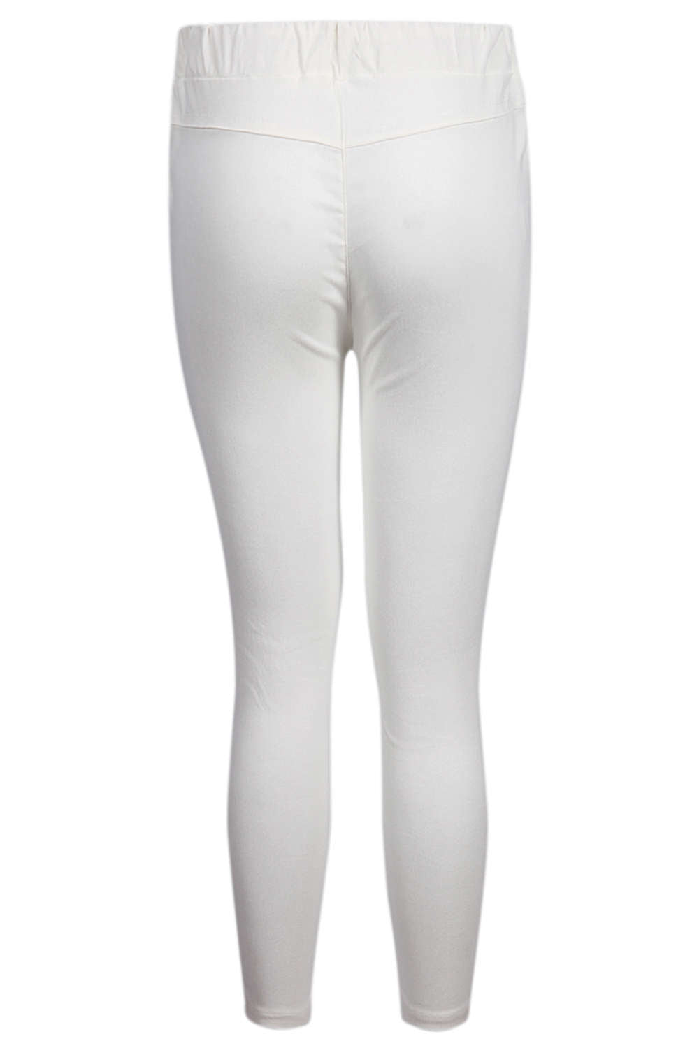 Iyasson Women Skinny Ripped Pants High Waist Stretch Slim Pencil Trousers