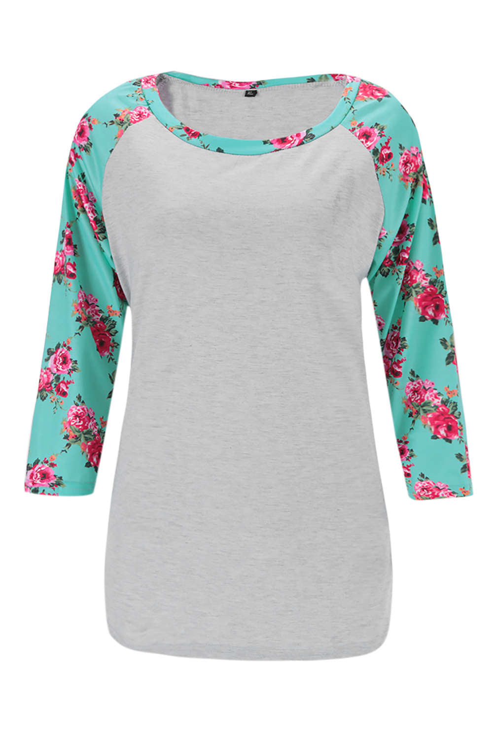 Iyasson Printed 3/4 Sleeve T-shirt