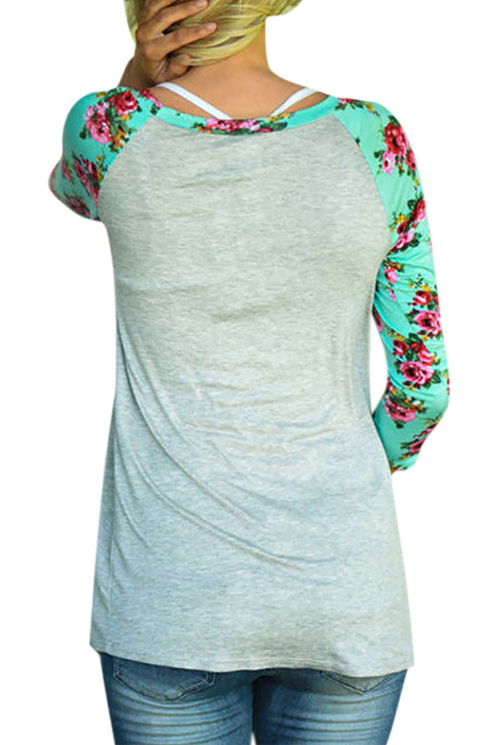 Iyasson Printed 3/4 Sleeve T-shirt