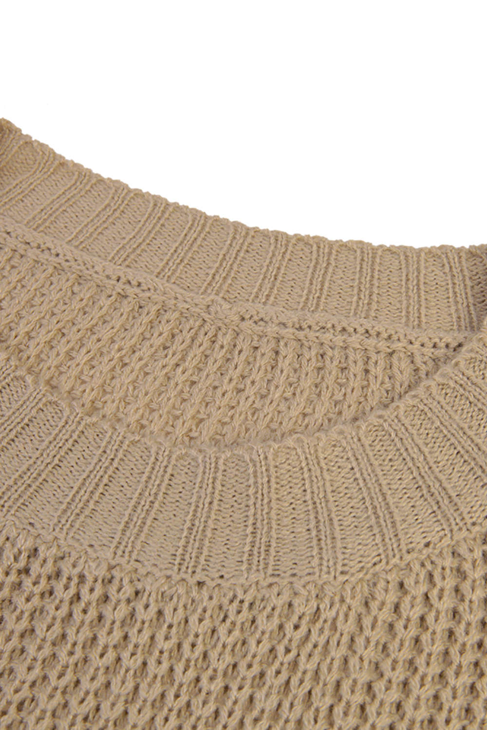 Iyasson Loose Hollow Out Irregular Sweater