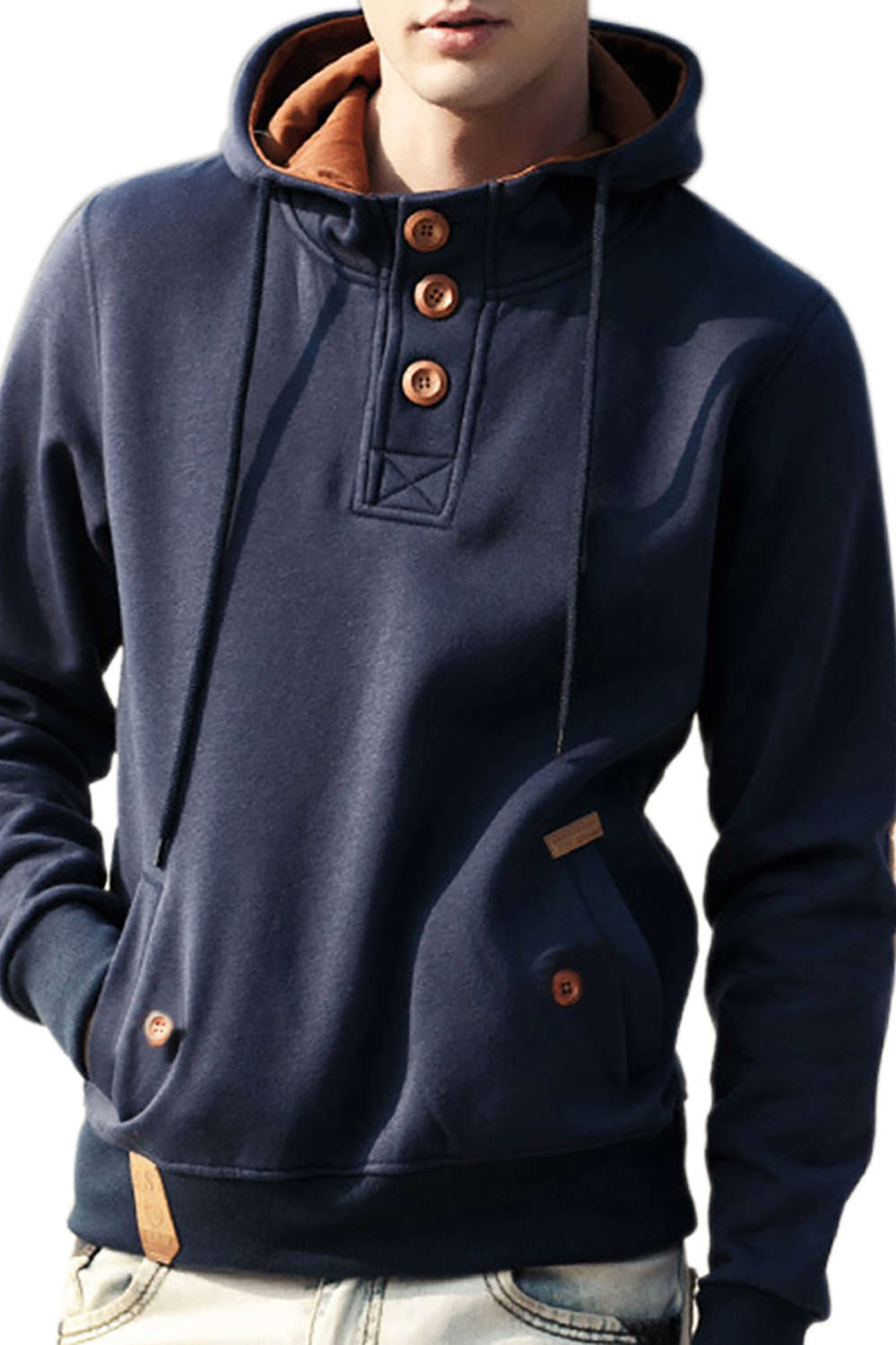 Iyasson Men's Winter Fleece Linings Hoodie
