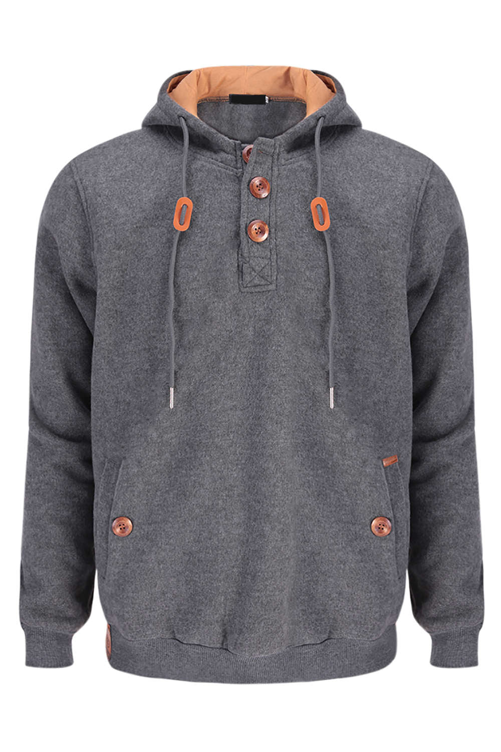 Iyasson Men's Winter Fleece Linings Hoodie