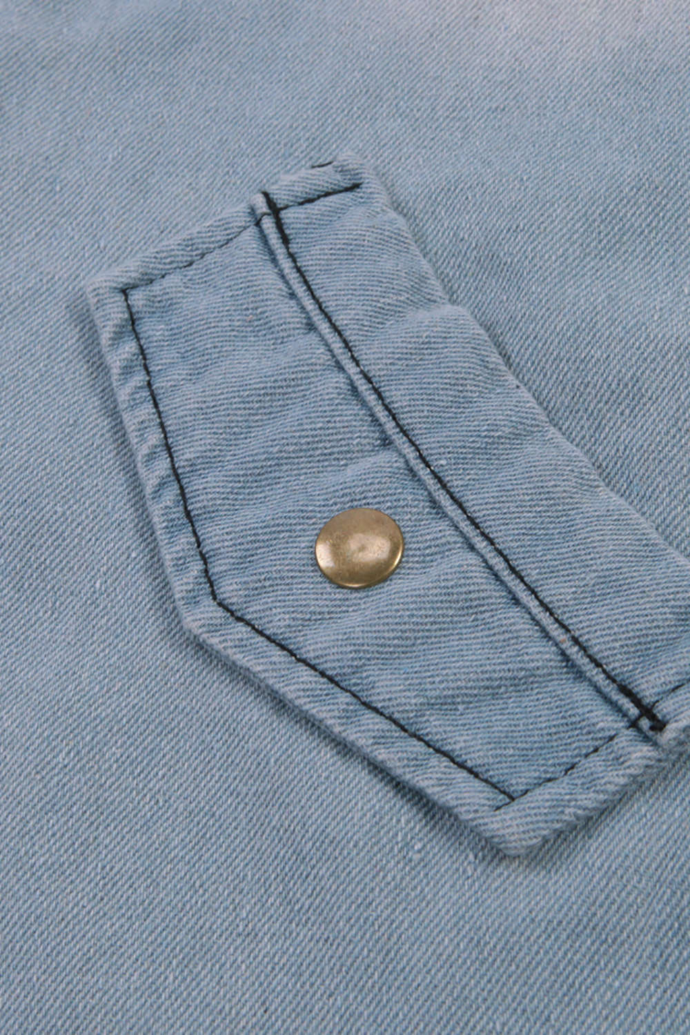 Iyasson Women's Two-piece Blue Denim Coat with Hoodie Vest