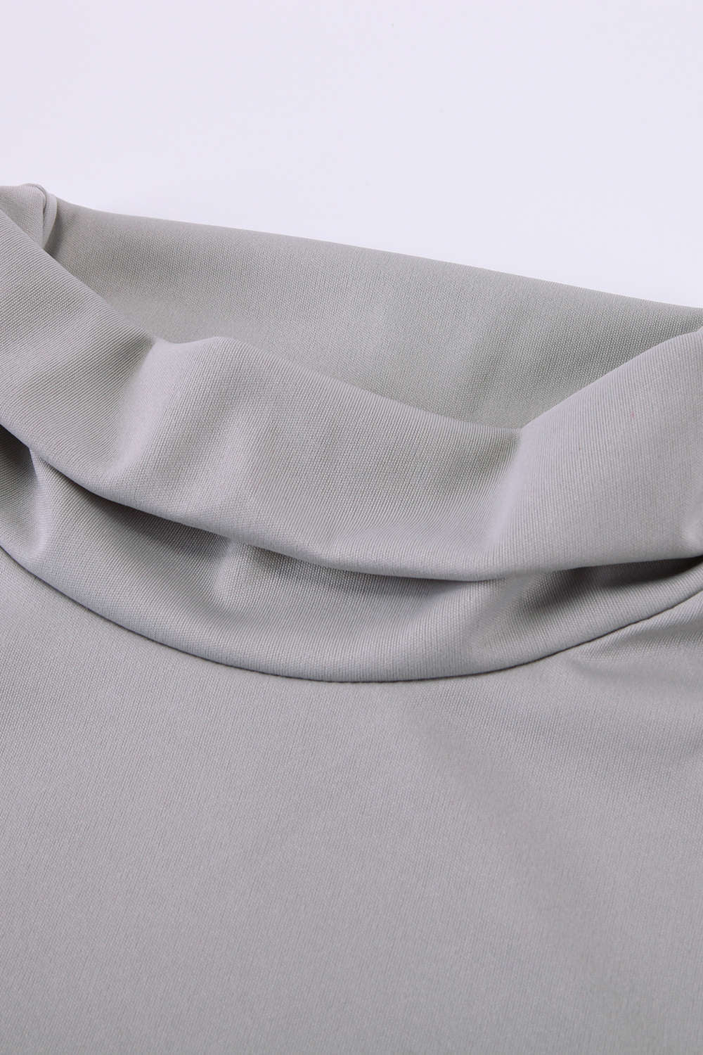 Iyasson Turtleneck Zipper Bodycon Dress