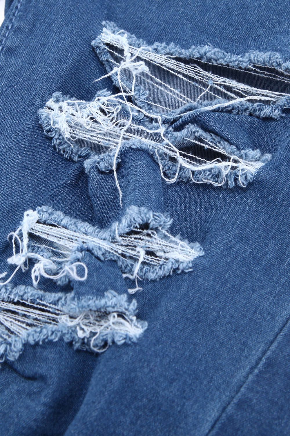 Iyasson Front Ripped Skinny Pencil Jeans Pants