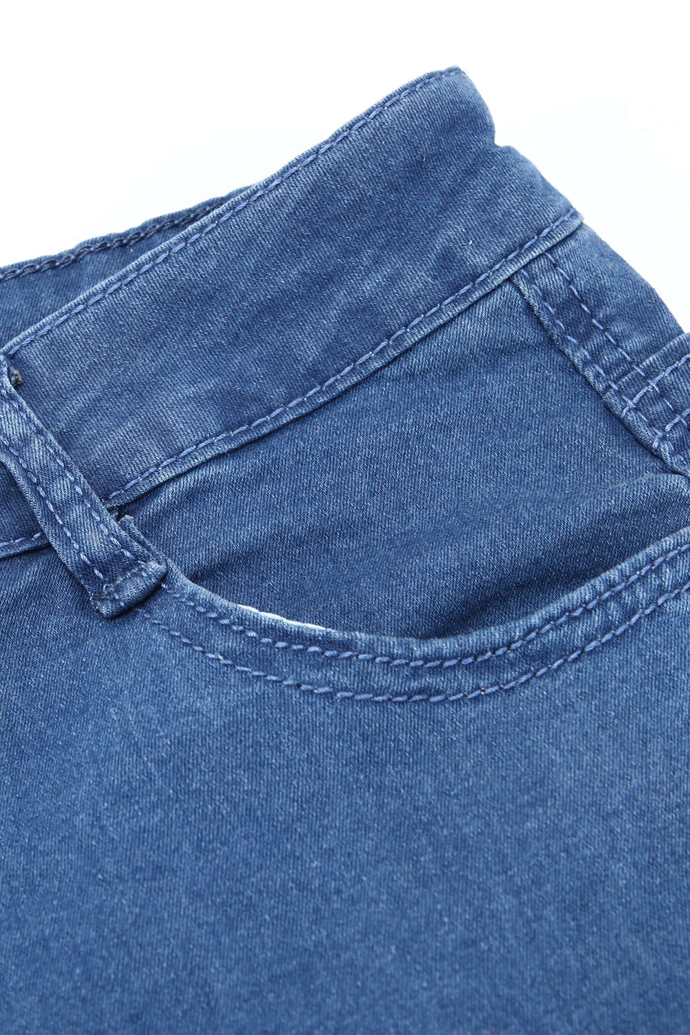 Iyasson Front Ripped Skinny Pencil Jeans Pants