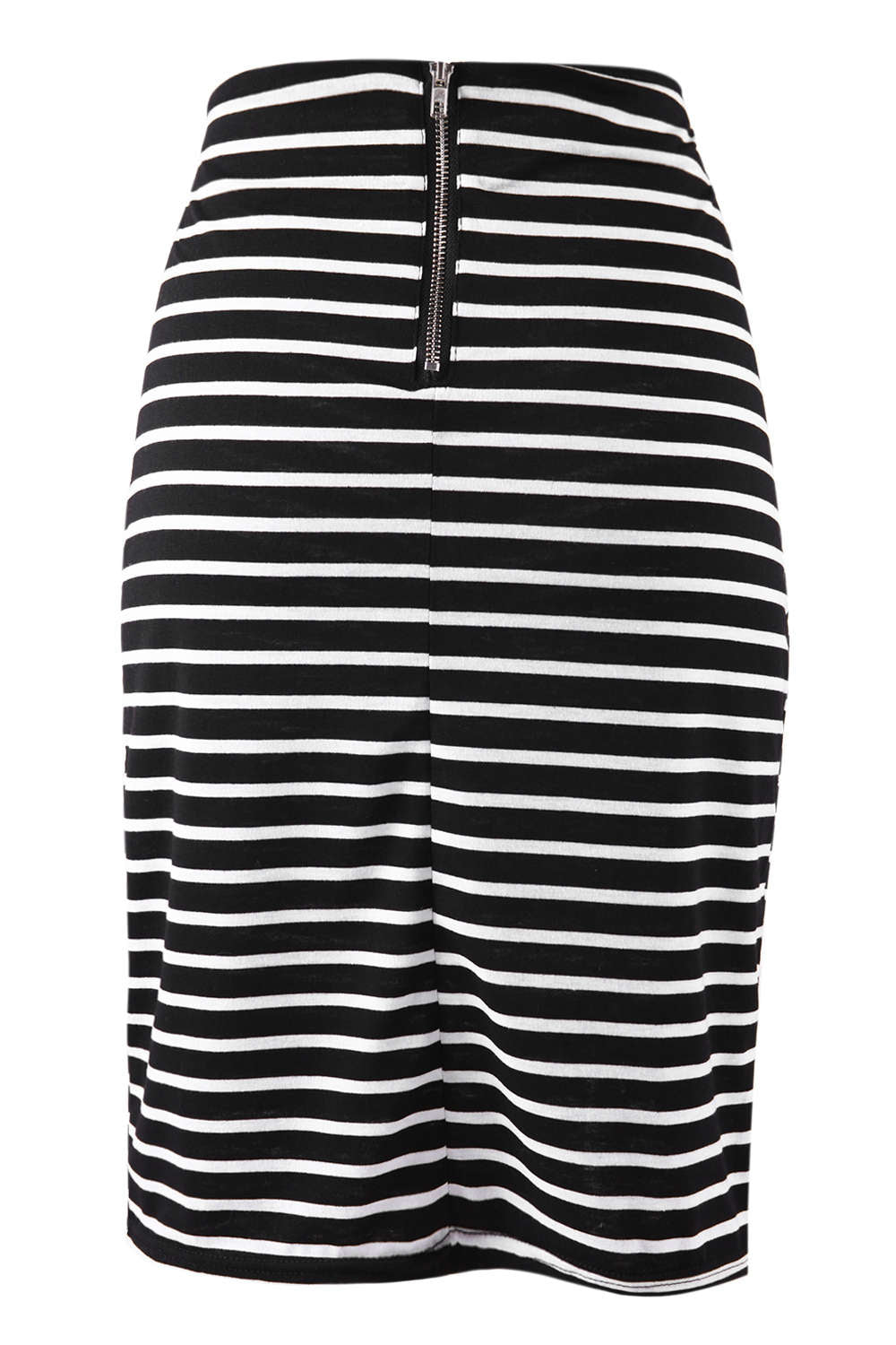 Iyasson Striped Waist Tied Bodycon Skirt