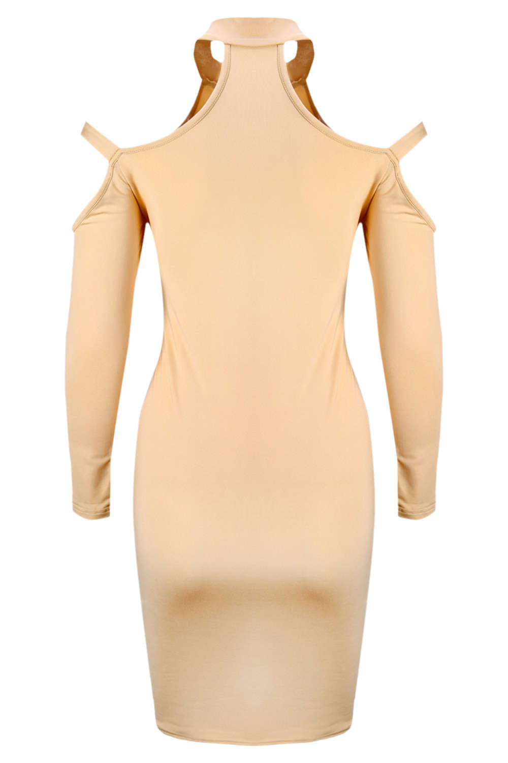 Iyasson Womens Sexy Long Sleeve Cold Shoulder Bodycon Club Dresses