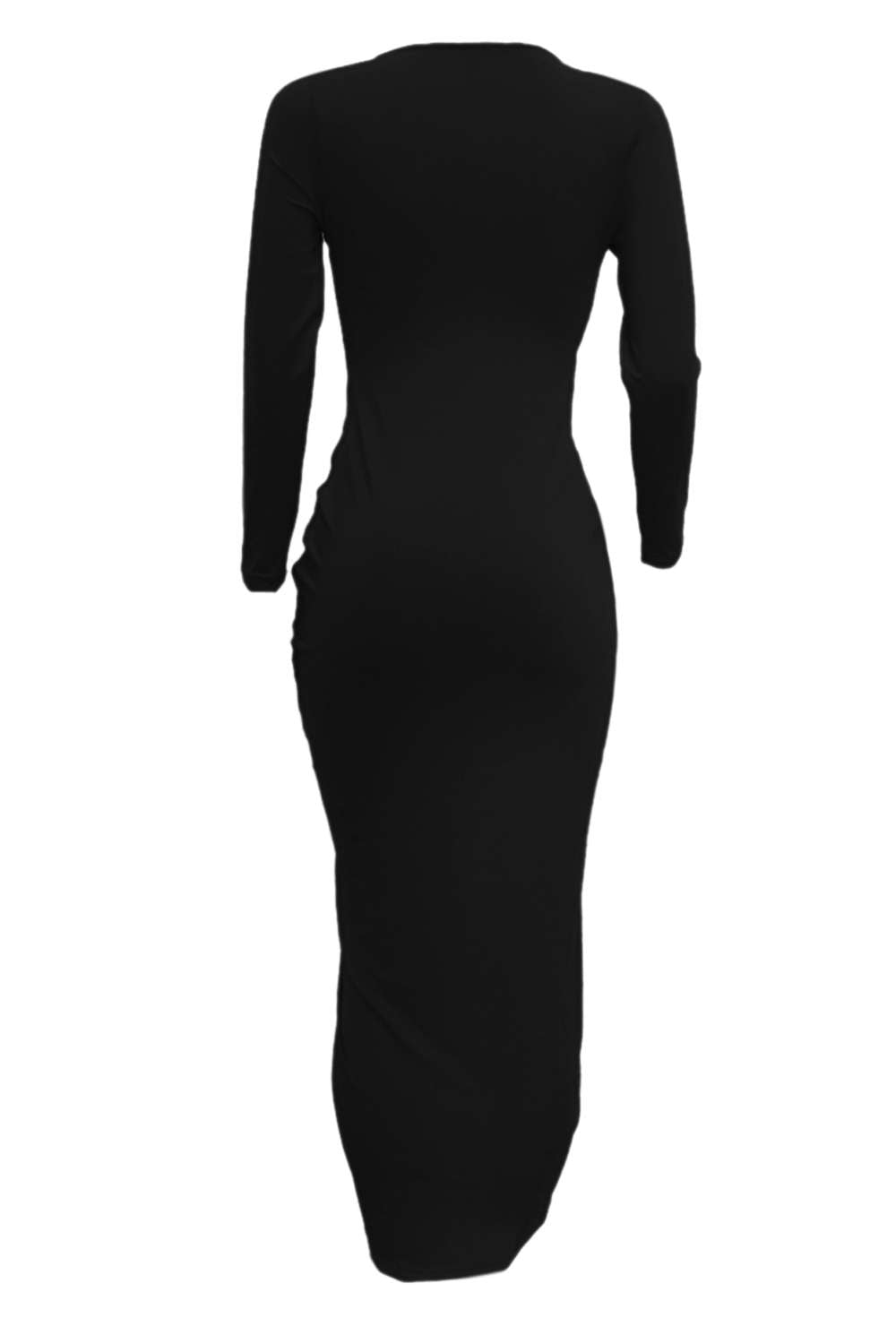 Iyasson Womens Deep V Neck Bodycon Wrap Dress