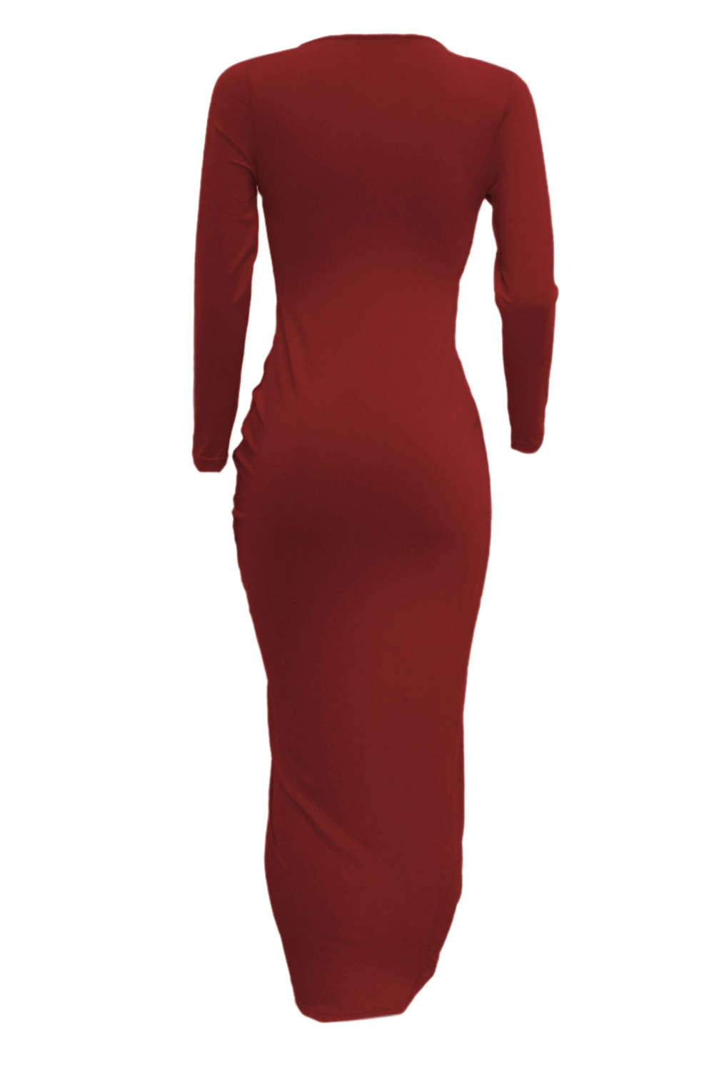 Iyasson Womens Deep V Neck Bodycon Wrap Dress