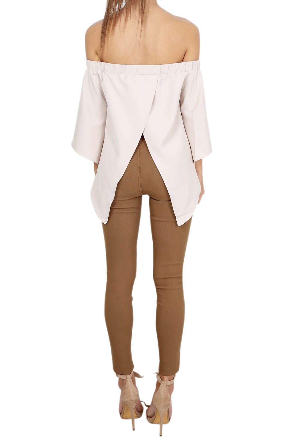 Iyasson Women's Off Shoulder Casual Strapless Blouses