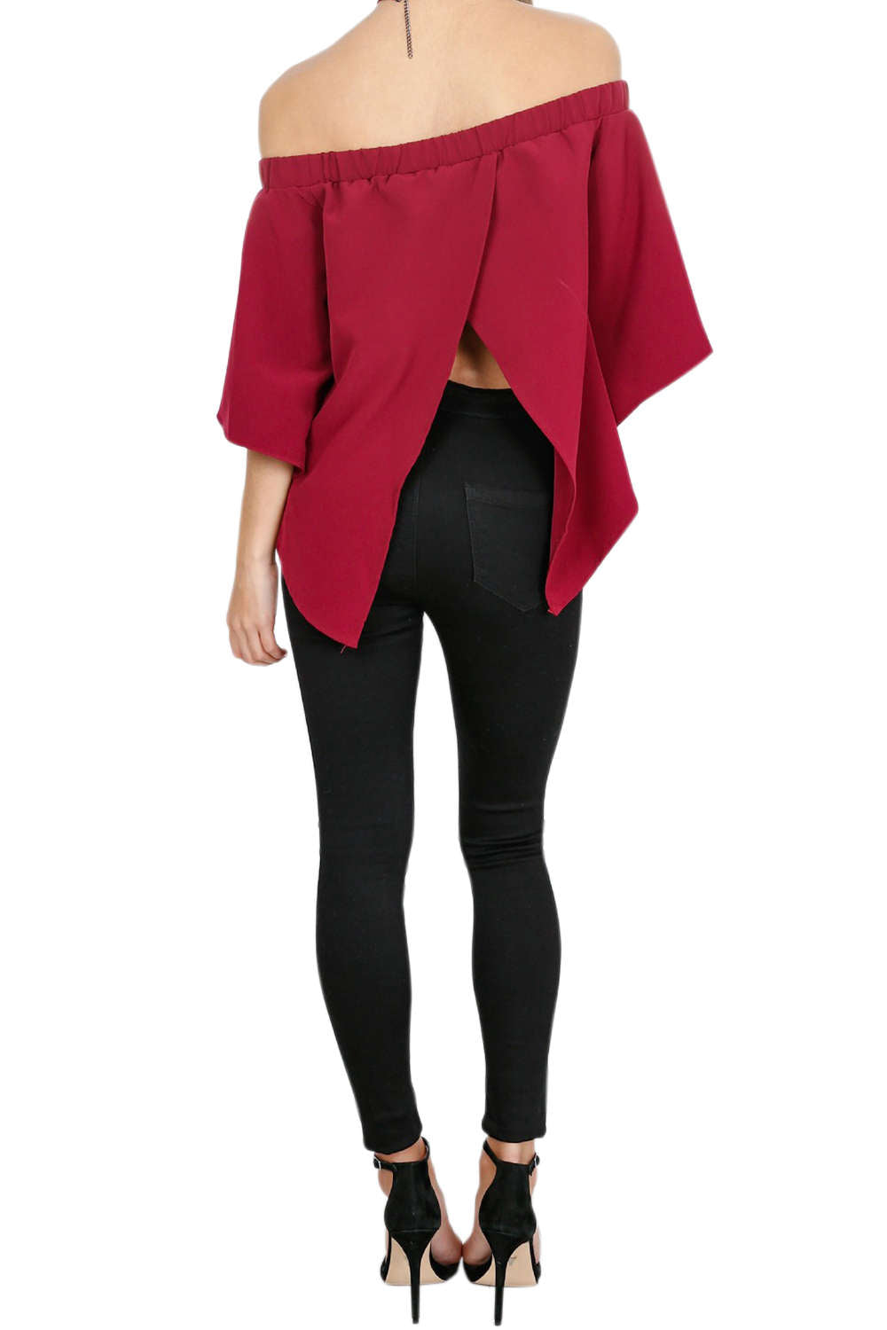 Iyasson Women's Off Shoulder Casual Strapless Blouses