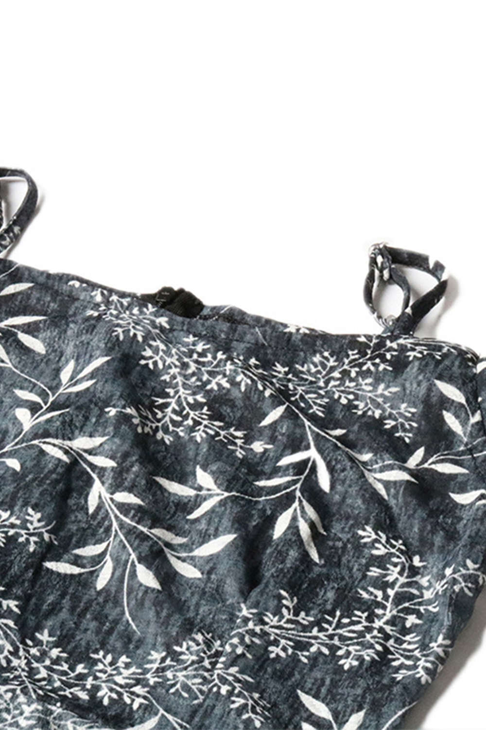 Iyasson Cold-shoulder Shirred Sides Floral Midi Dress