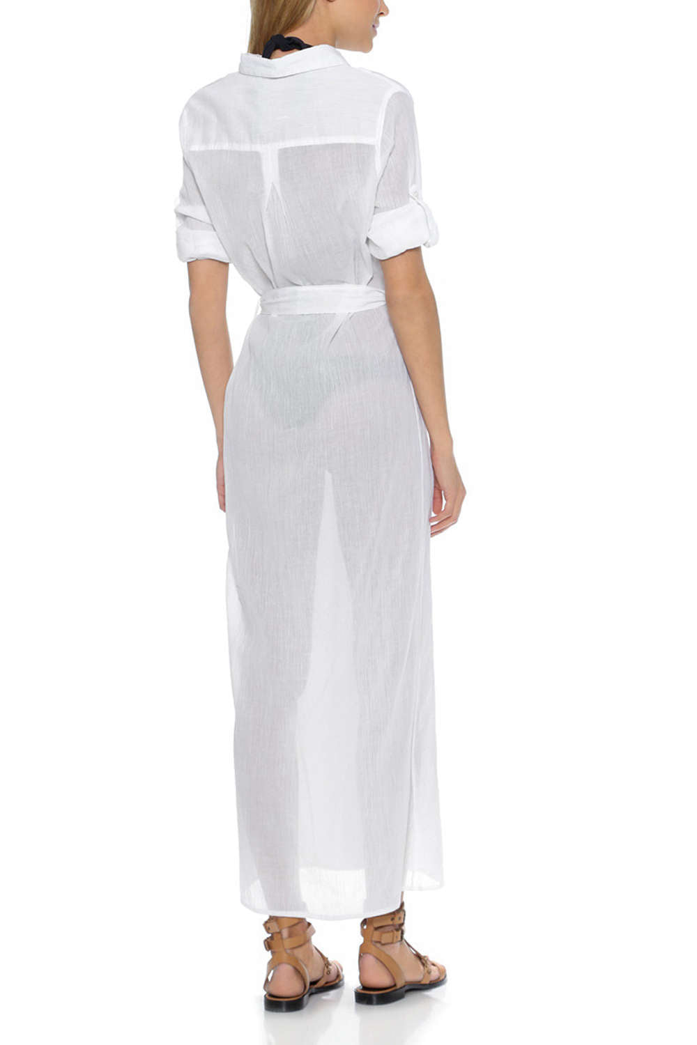 Iyasson Beach Cover Up Shirt Dress