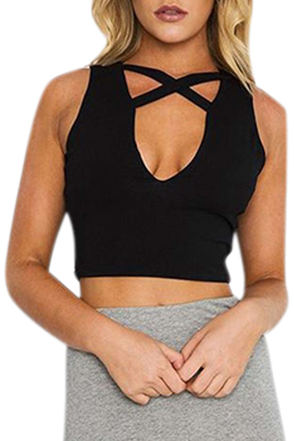 Iyasson Women Sleeveless Tight Tank Top