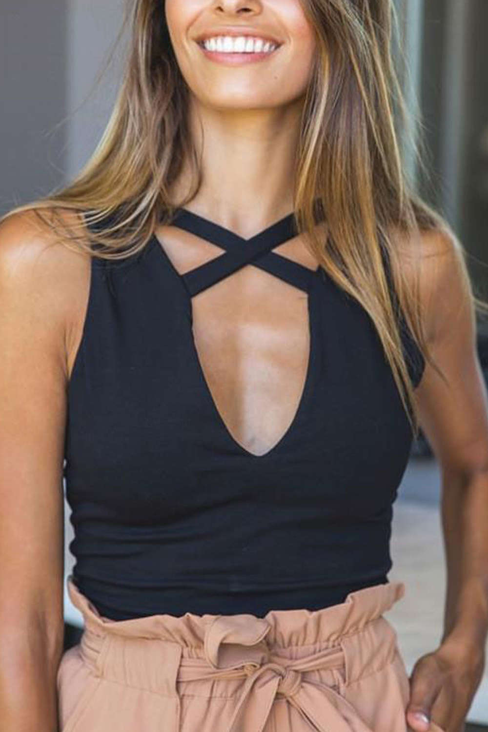 Iyasson Women Sleeveless Tight Tank Top