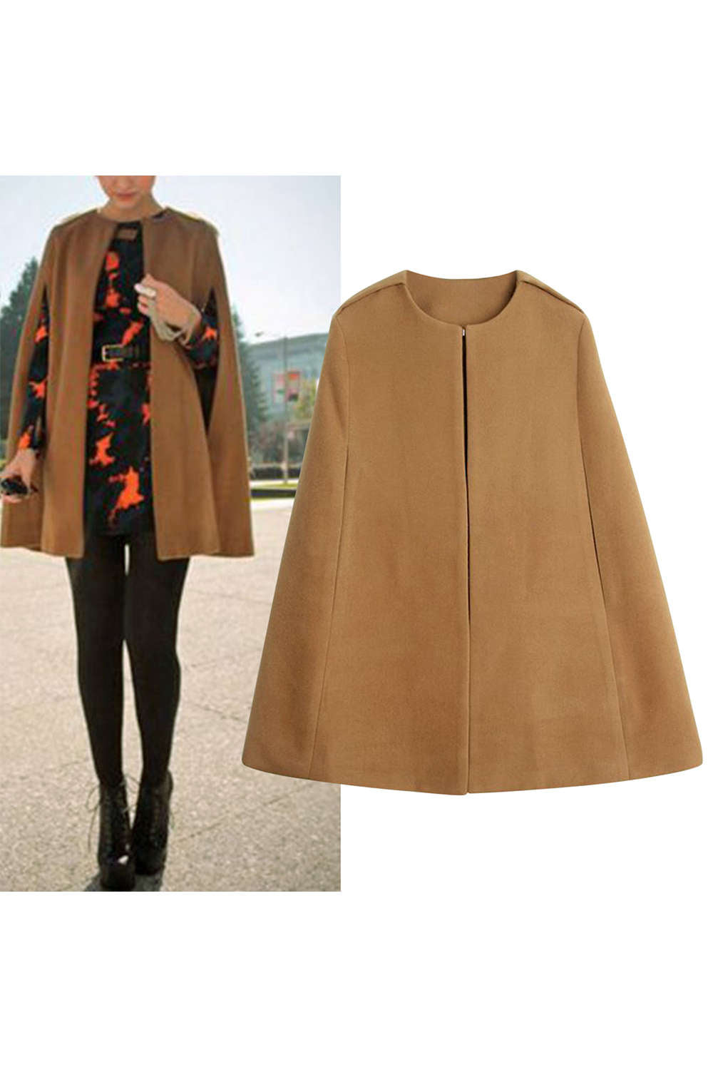 Iyasson Solid Warm Cape
