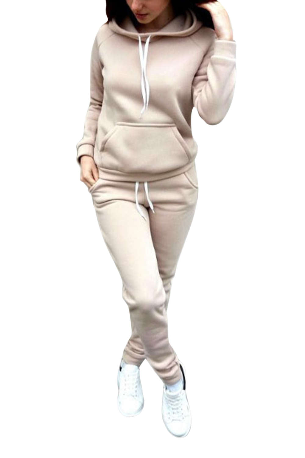 Iyasson Basic Hooded Sweater and Jogger Set