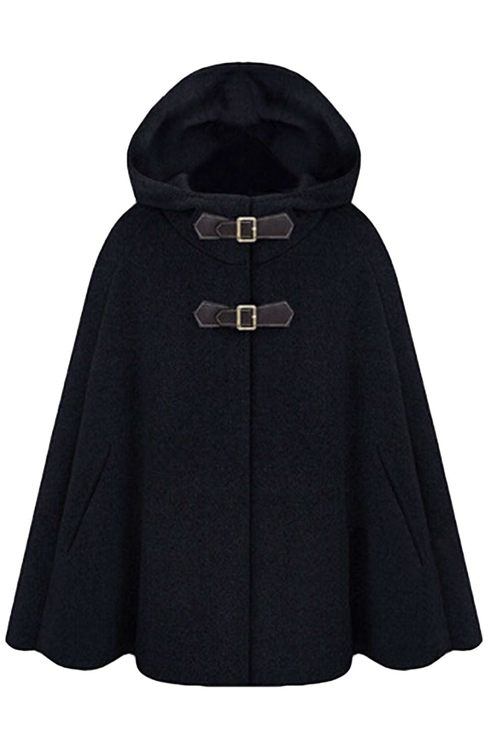 Iyasson Solid Loose Fit Cape