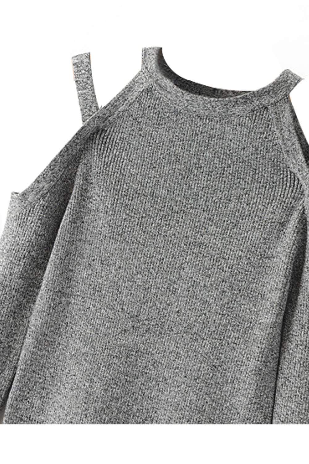 Iyasson Cold-shoulder Bodycon Top Knitwear