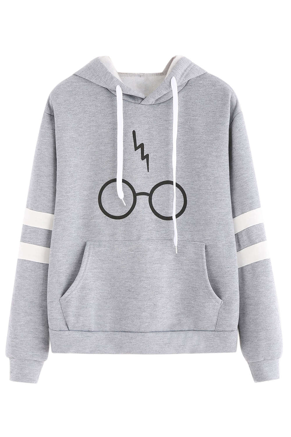 Iyasson Eye Glasses Print Basic Hoodie