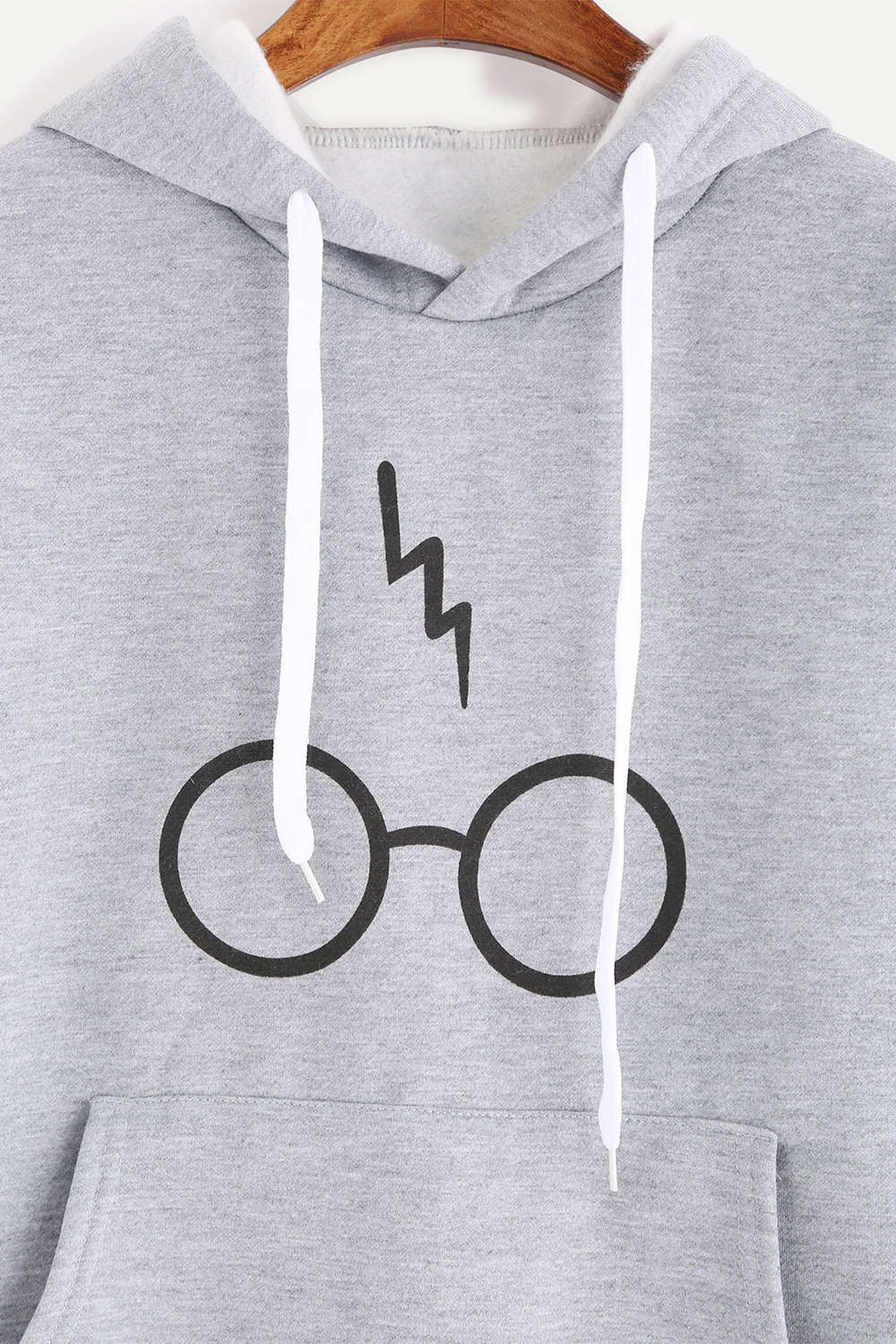 Iyasson Eye Glasses Print Basic Hoodie