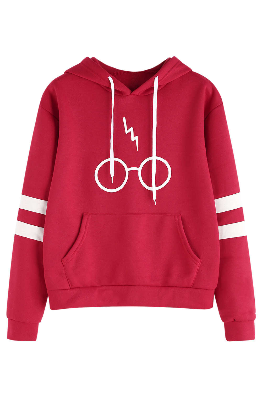 Iyasson Eye Glasses Print Basic Hoodie