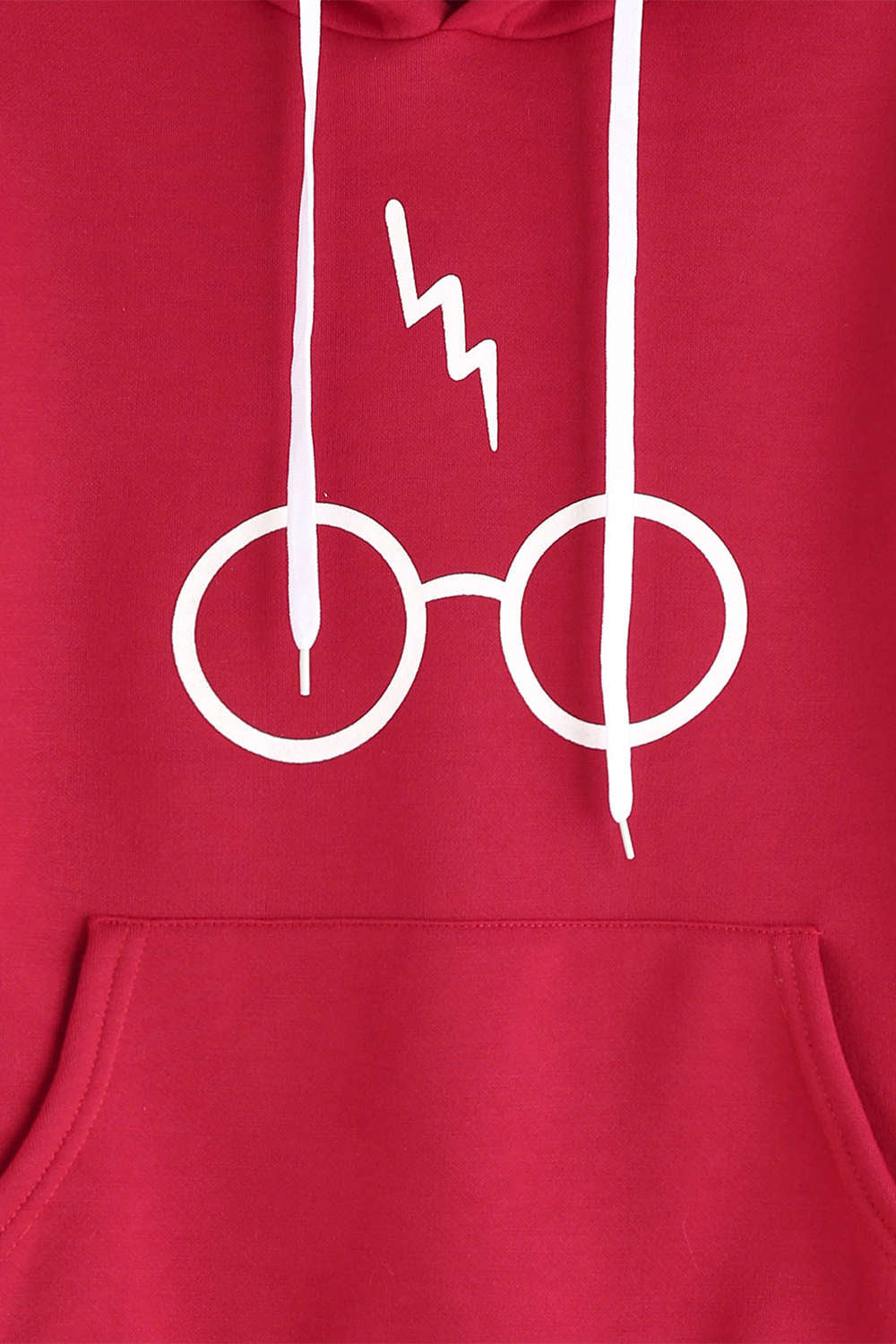 Iyasson Eye Glasses Print Basic Hoodie