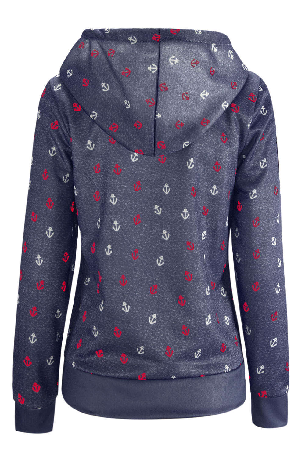 Iyasson Womens Anchor Pattern Cotton Hoodie