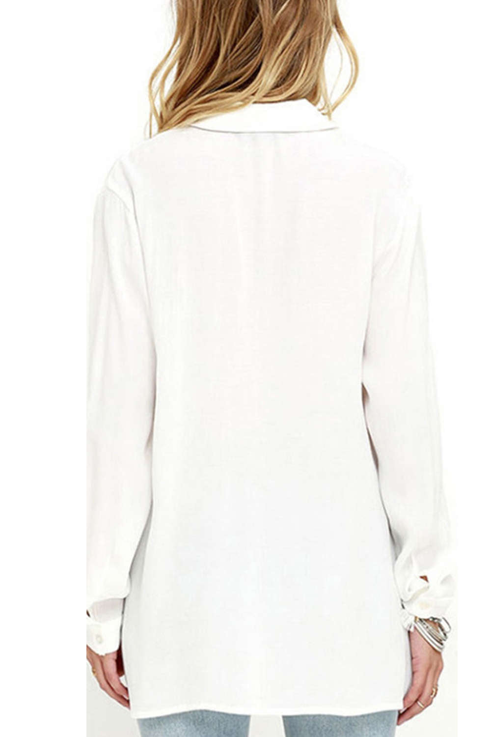 Iyasson Front Cross Design Blouse