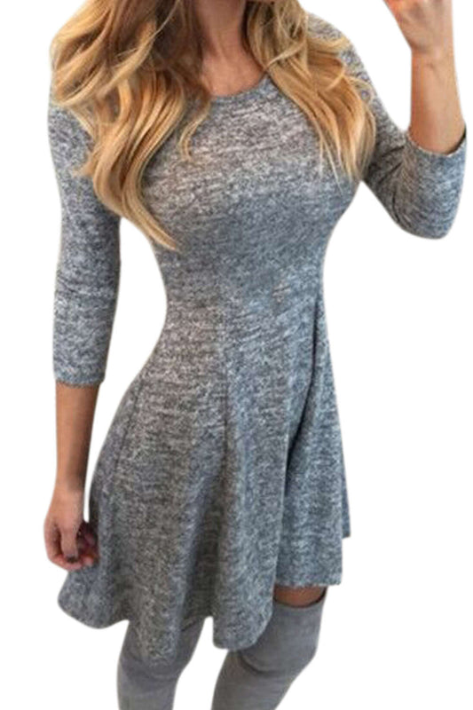 Iyasson Long Sleeve T-shirt Dress
