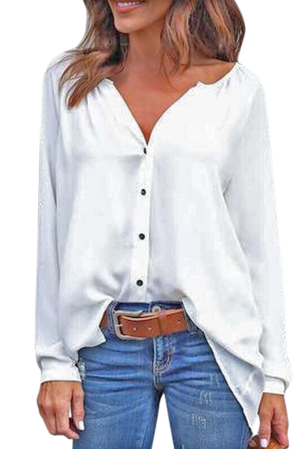 Iyasson Solid Relaxed Fit Blouse