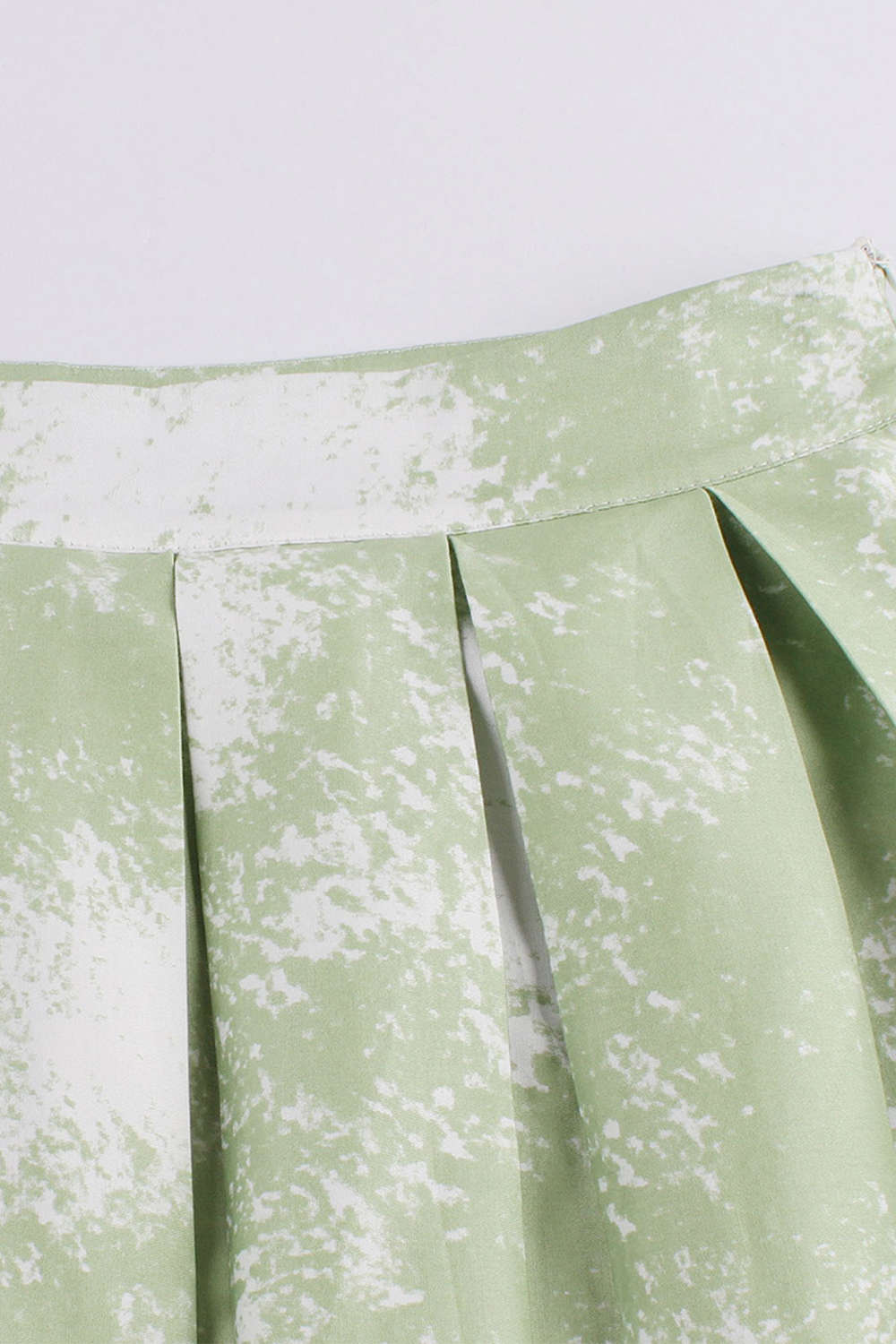 Iyasson Print Pleated Midi Skirt