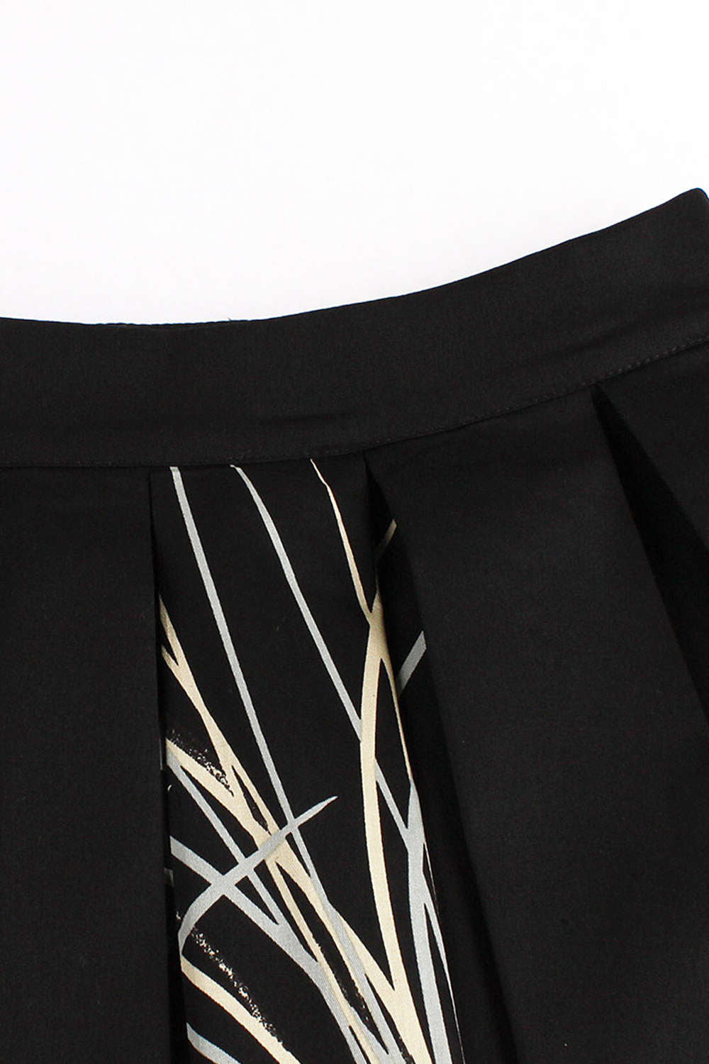 Iyasson Print Pleated Midi Skirt