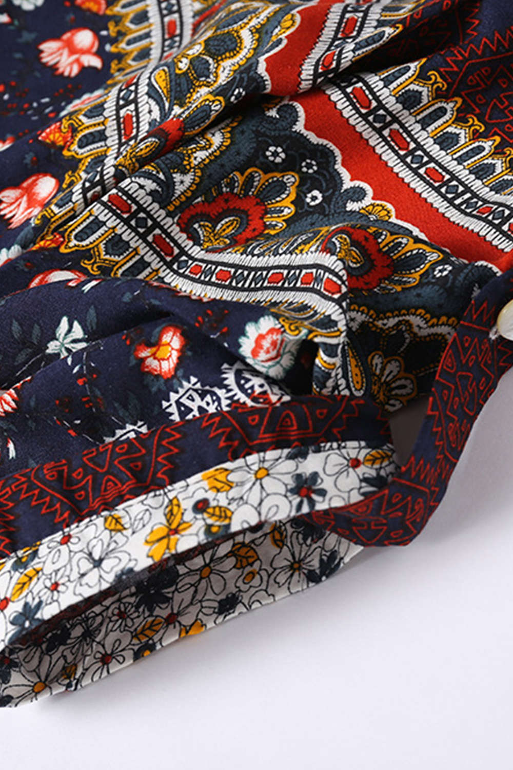 Iyasson Ladies V Neck Floral Mini Beach Dress