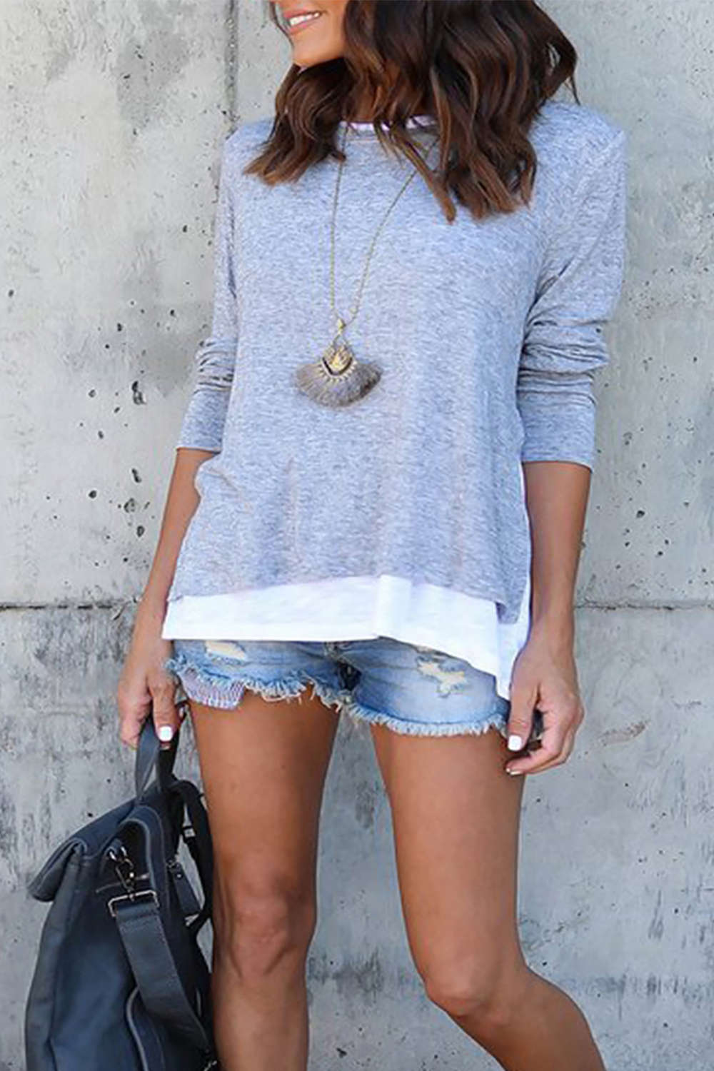 Iyasson Color-block Relaxed Fit Sweater