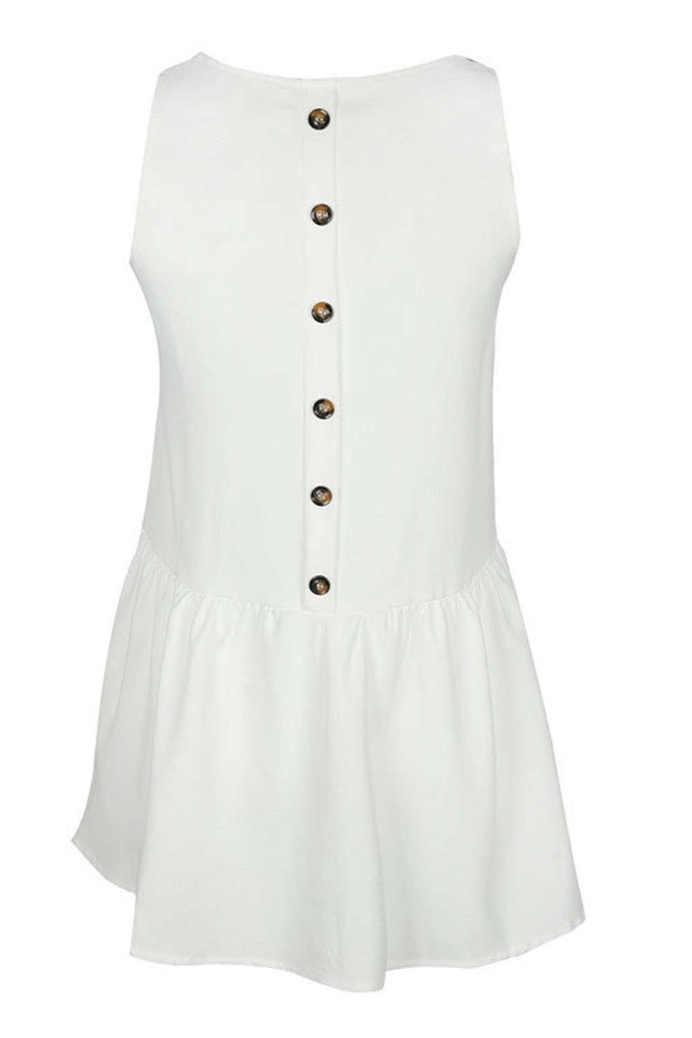 Iyasson Cute Peplum Hem Floral Tent Dress