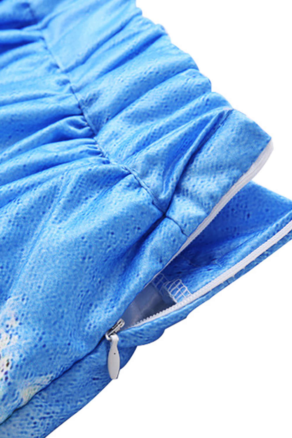 Iyasson Women's Elastic High Waist Flare Pleated A Line Midi Skirt