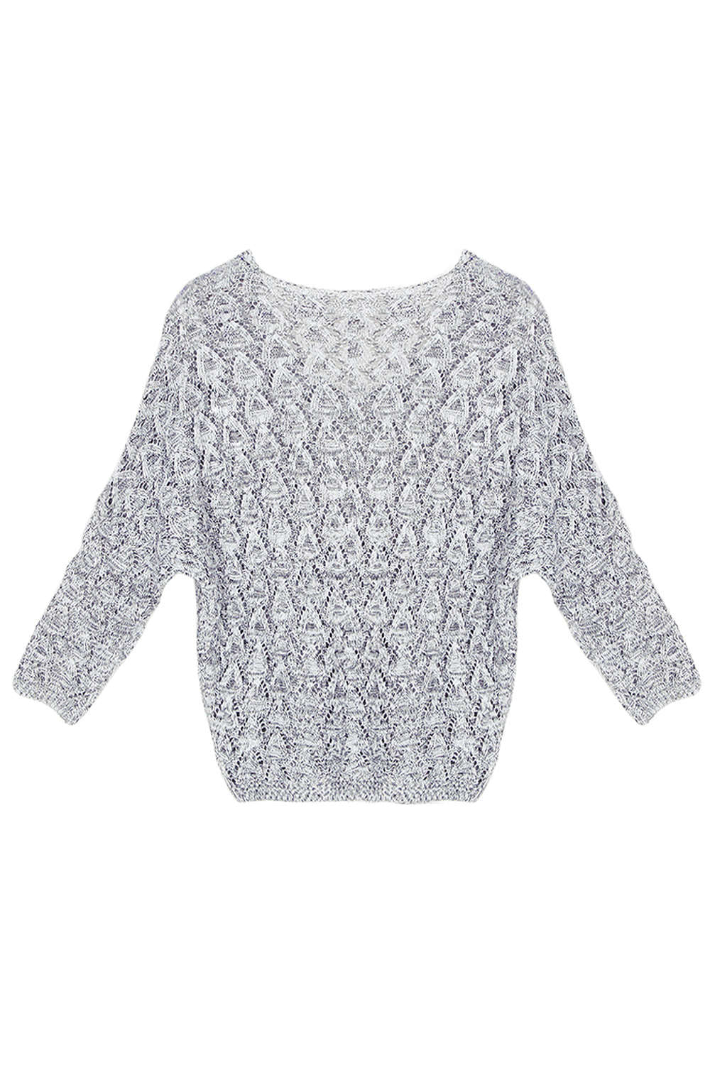 Iyasson Long Sleeve Loose Pullover Knitted Sweater