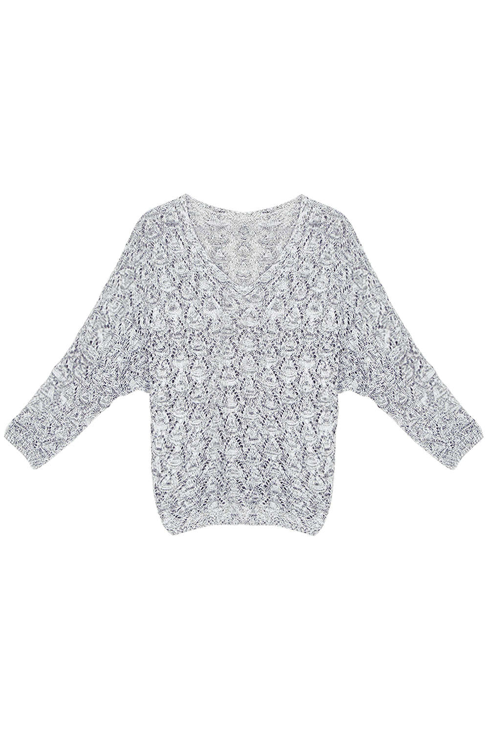 Iyasson Long Sleeve Loose Pullover Knitted Sweater