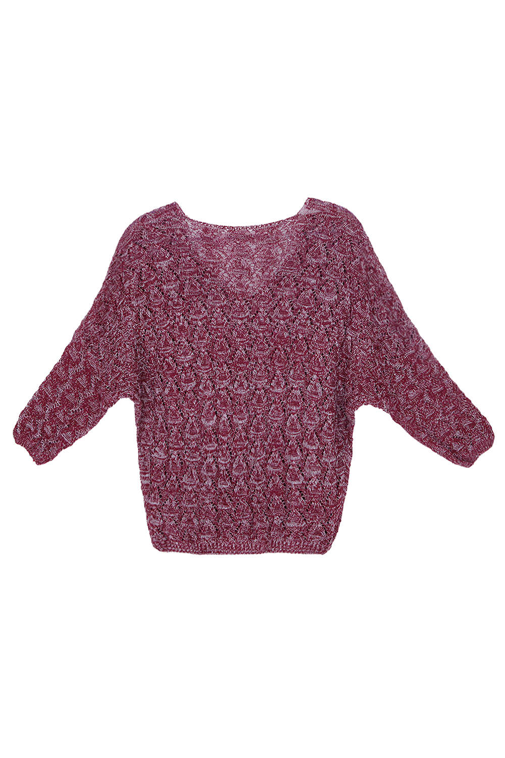 Iyasson Long Sleeve Loose Pullover Knitted Sweater