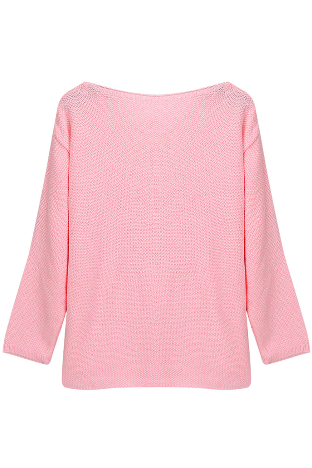 Iyasson Womens Solid V-Neck Knitted Pullover Spring Sweater