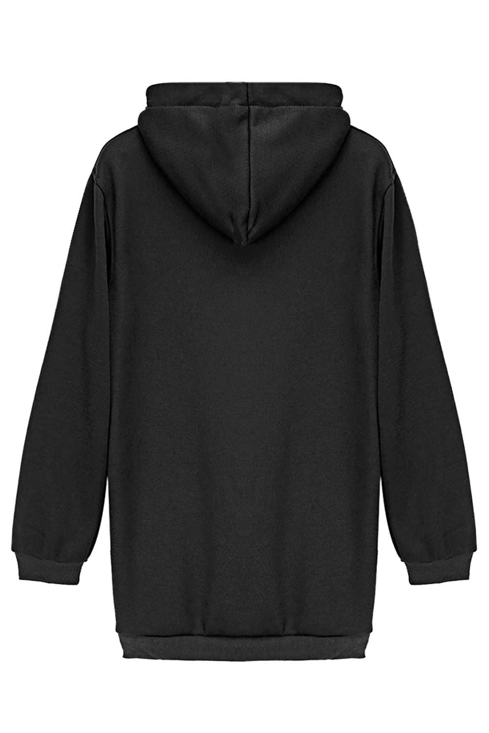 Iyasson Oversize Damen Hoodies Sweatjacke Pullover Jacke Mantel Hoody Sweater Coat