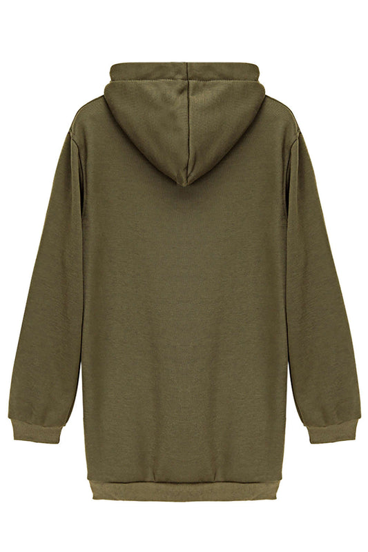 Iyasson Oversize Damen Hoodies Sweatjacke Pullover Jacke Mantel Hoody Sweater Coat