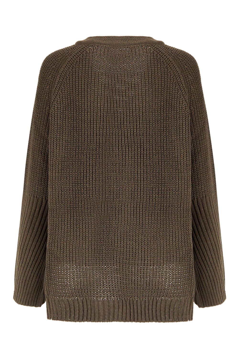 Iyasson Women's Long Flare Sleeve Lace up V Neck High Low Knit Sweater