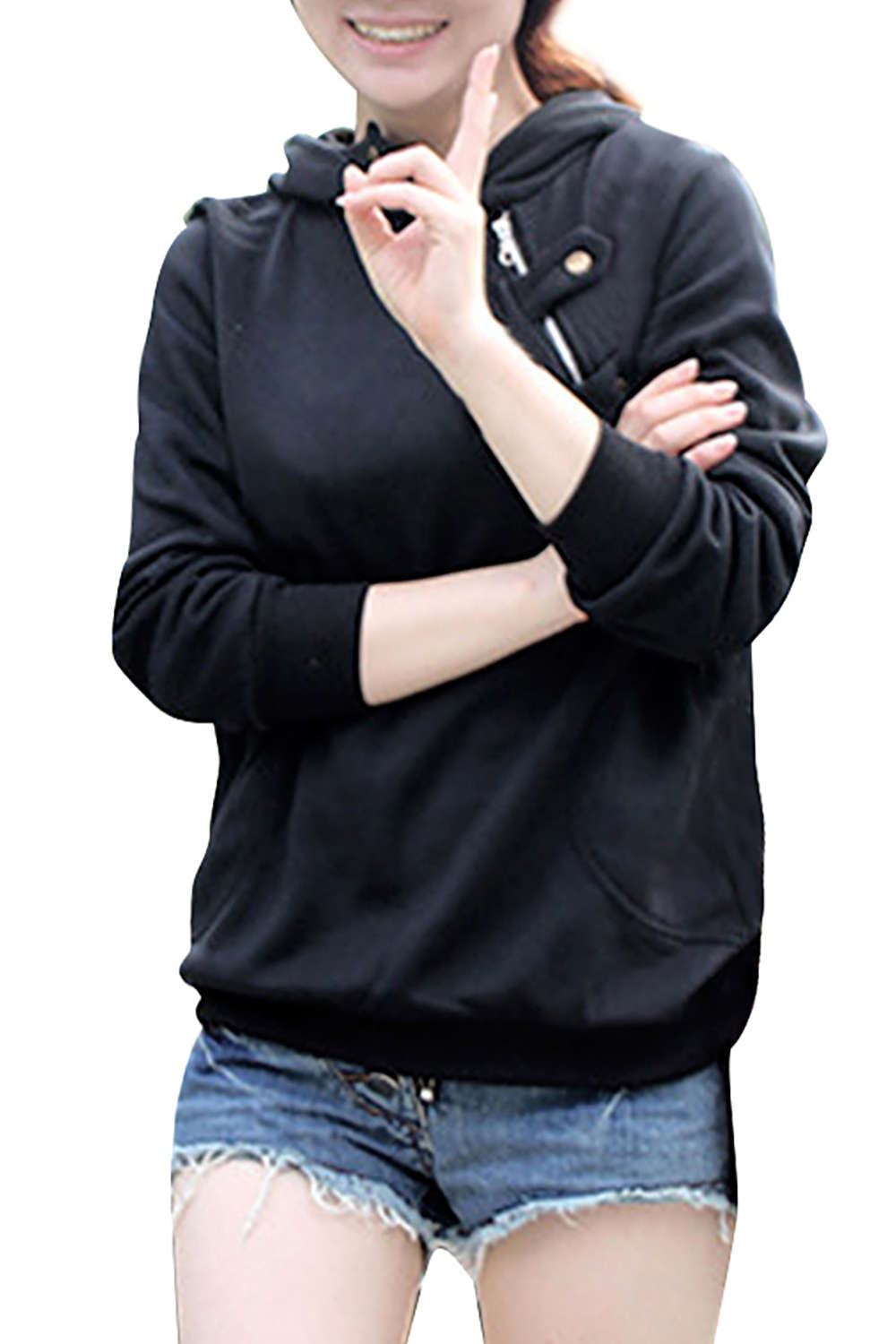 Iyasson Women Hoodie Coat Long Sleeve Jumper Sweatershirt