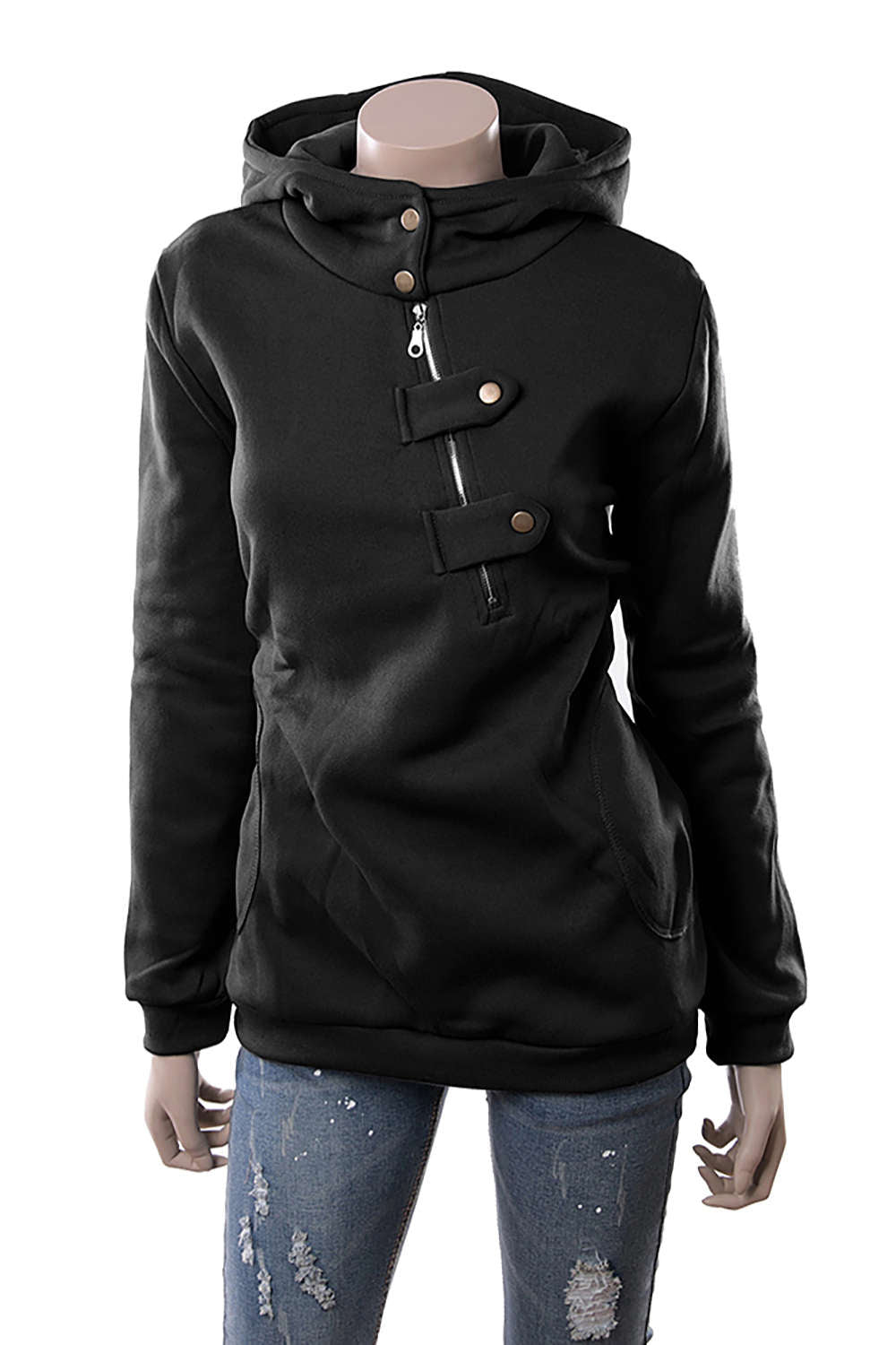 Iyasson Women Hoodie Coat Long Sleeve Jumper Sweatershirt