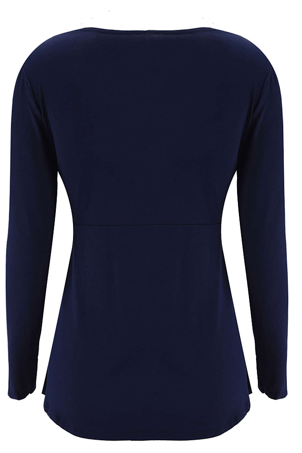 Iyasson Womens Long Sleeve Lace Up Neck T-Shirt Casual Slim Tops Blouse