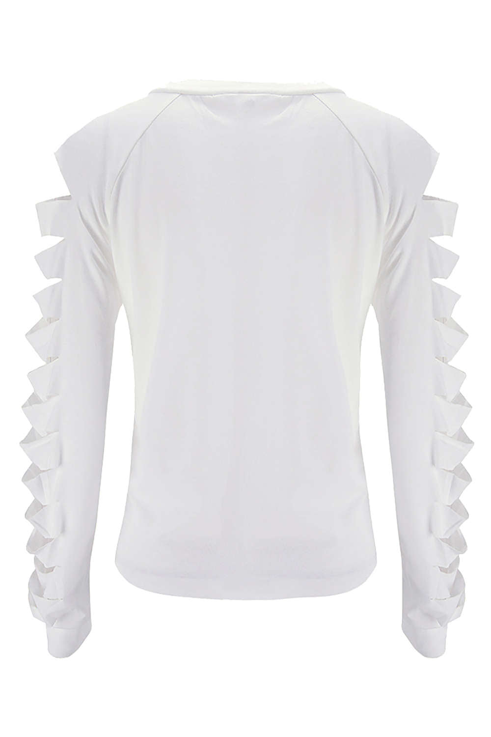 Iyasson Sexy Full Sleeve Cut Out Hole T-Shirt Night Street Clubwear