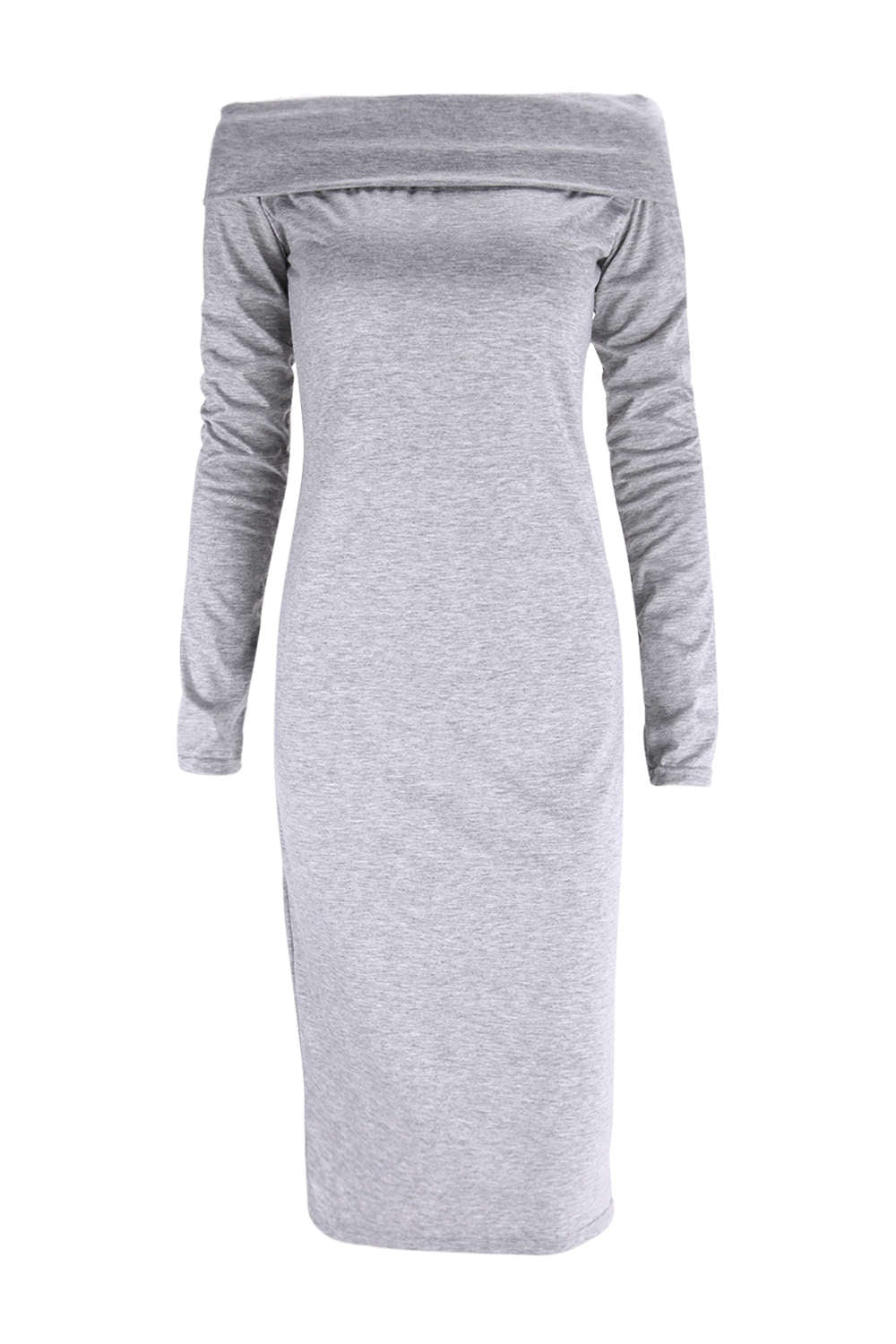 Iyasson  Women Winter Autumn Long Sleeve Slim BodyCon Party Knit Sweater Pencil Mini Dress